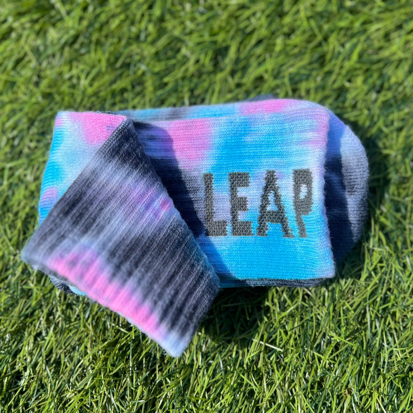 Tie-Dye Grip Ankle Socks for Toddlers